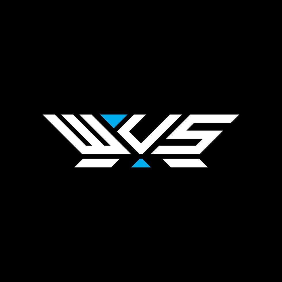 WUS letter logo design, WUS simple and modern logo. WUS luxurious alphabet design vector