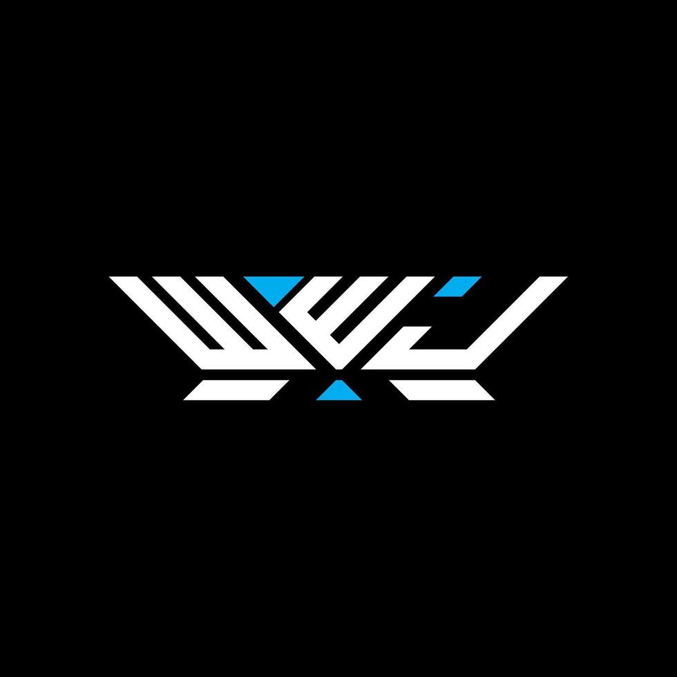 WWJ letter logo design, WWJ simple and modern logo. WWJ luxurious alphabet design vector