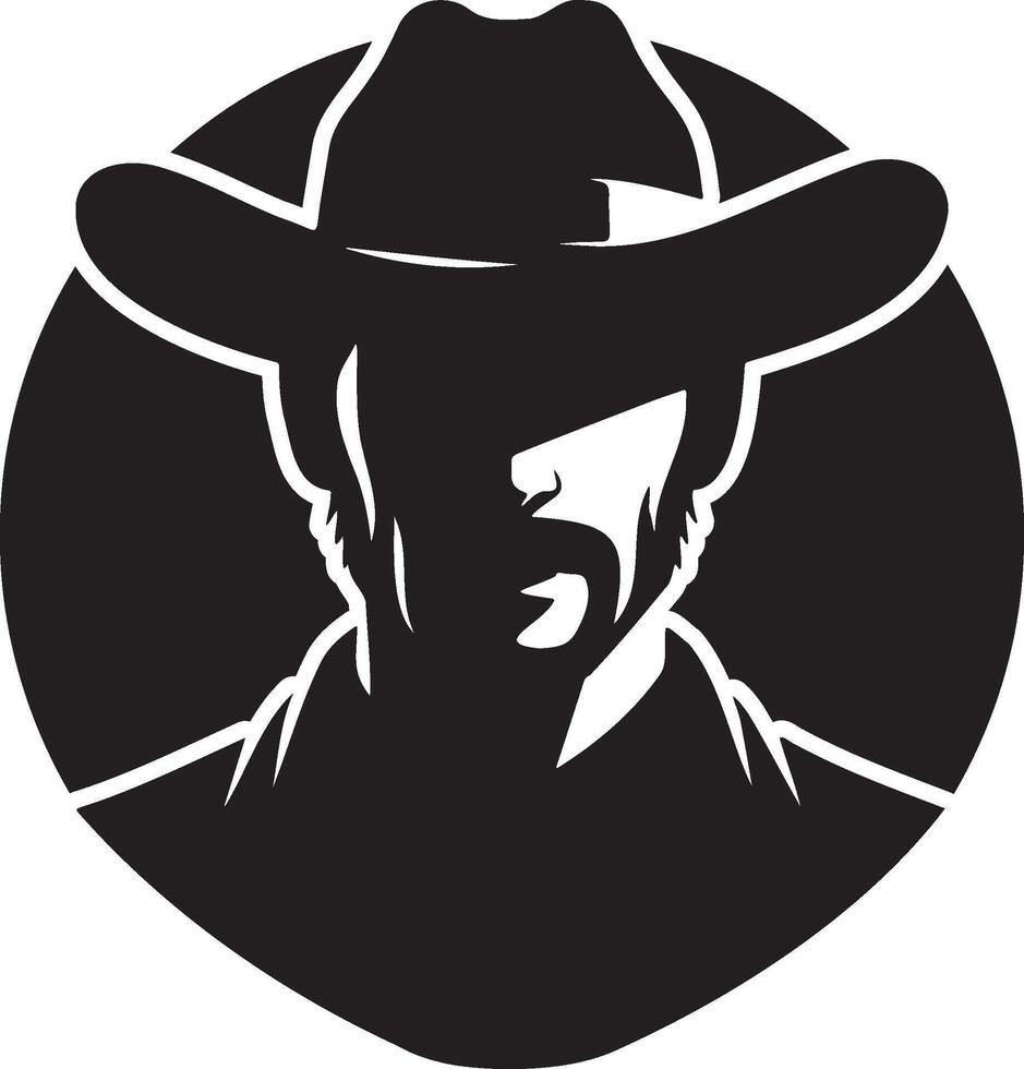 Cowboy Sheriff Illustration. vector