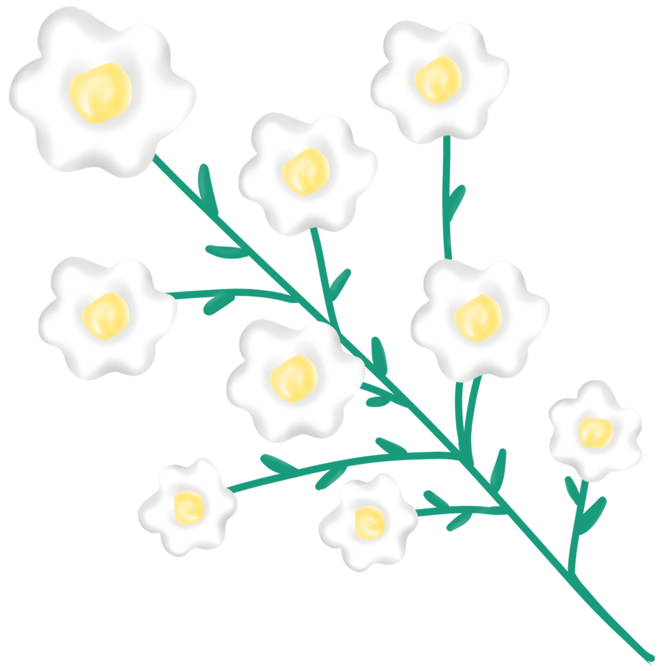 cute watercolor flower bouquet created by hand drawn png