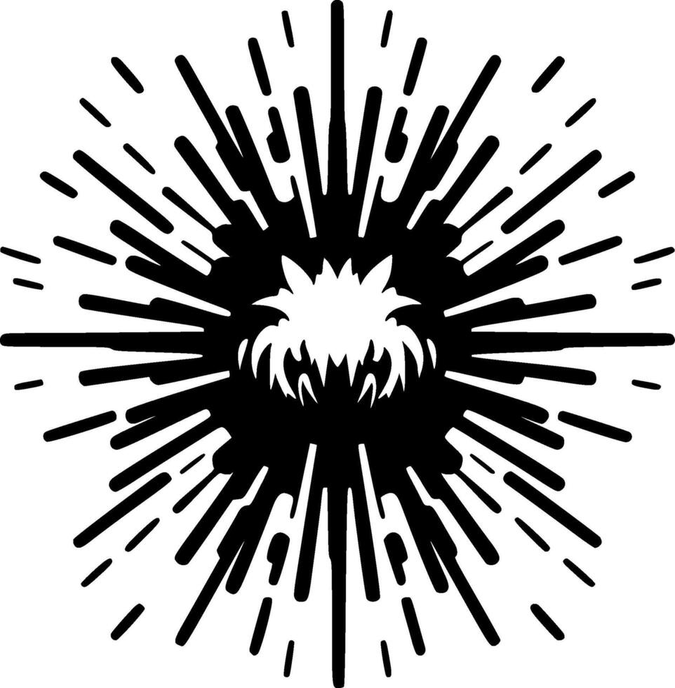 Explosion - Minimalist and Flat Logo - illustration vector