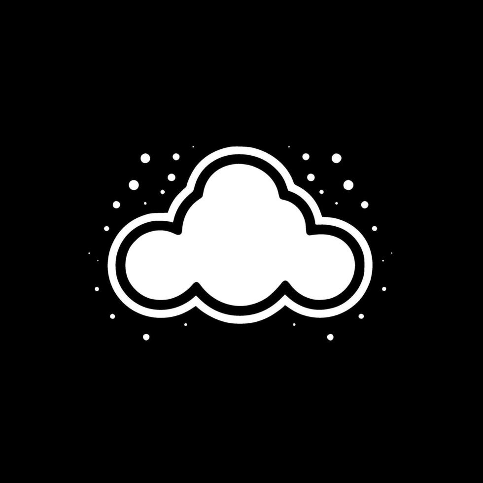 Cloud - Minimalist and Flat Logo - illustration vector