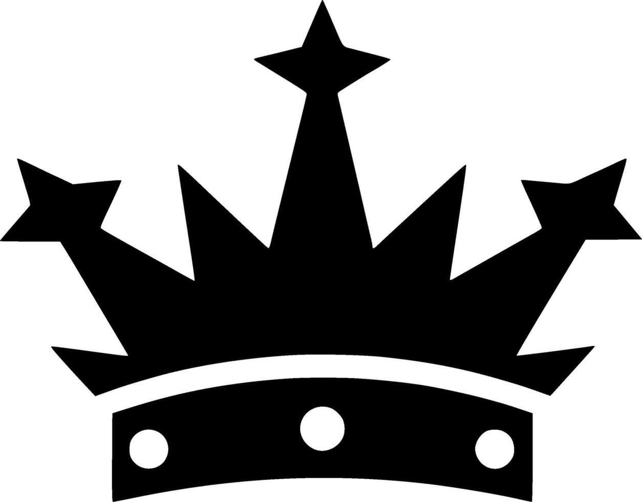 Crown, Minimalist and Simple Silhouette - illustration vector