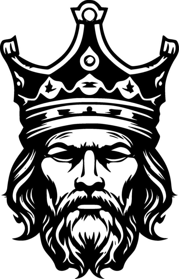 King, Minimalist and Simple Silhouette - illustration vector
