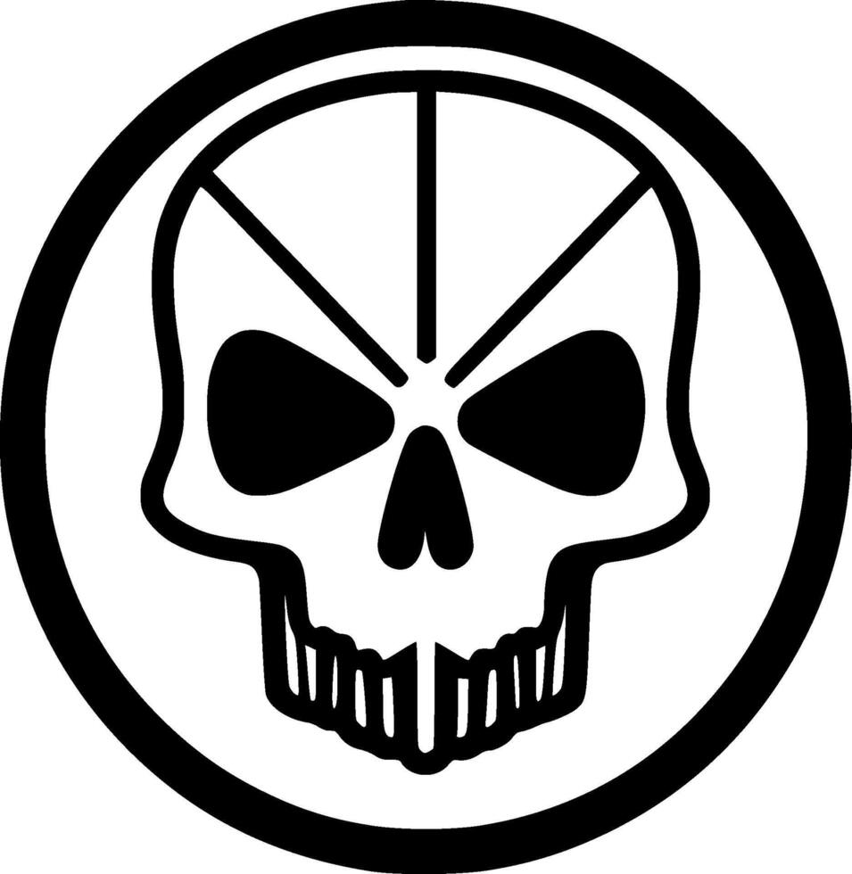 Skeleton - Minimalist and Flat Logo - illustration vector