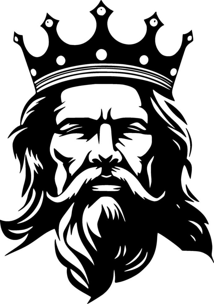 King - Minimalist and Flat Logo - illustration vector