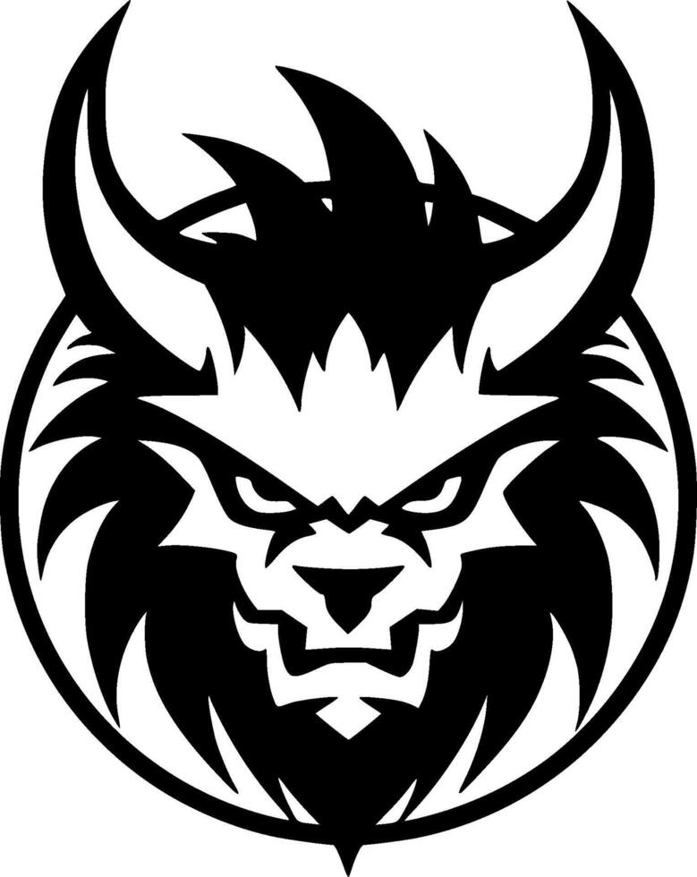 Beast, Minimalist and Simple Silhouette - illustration vector