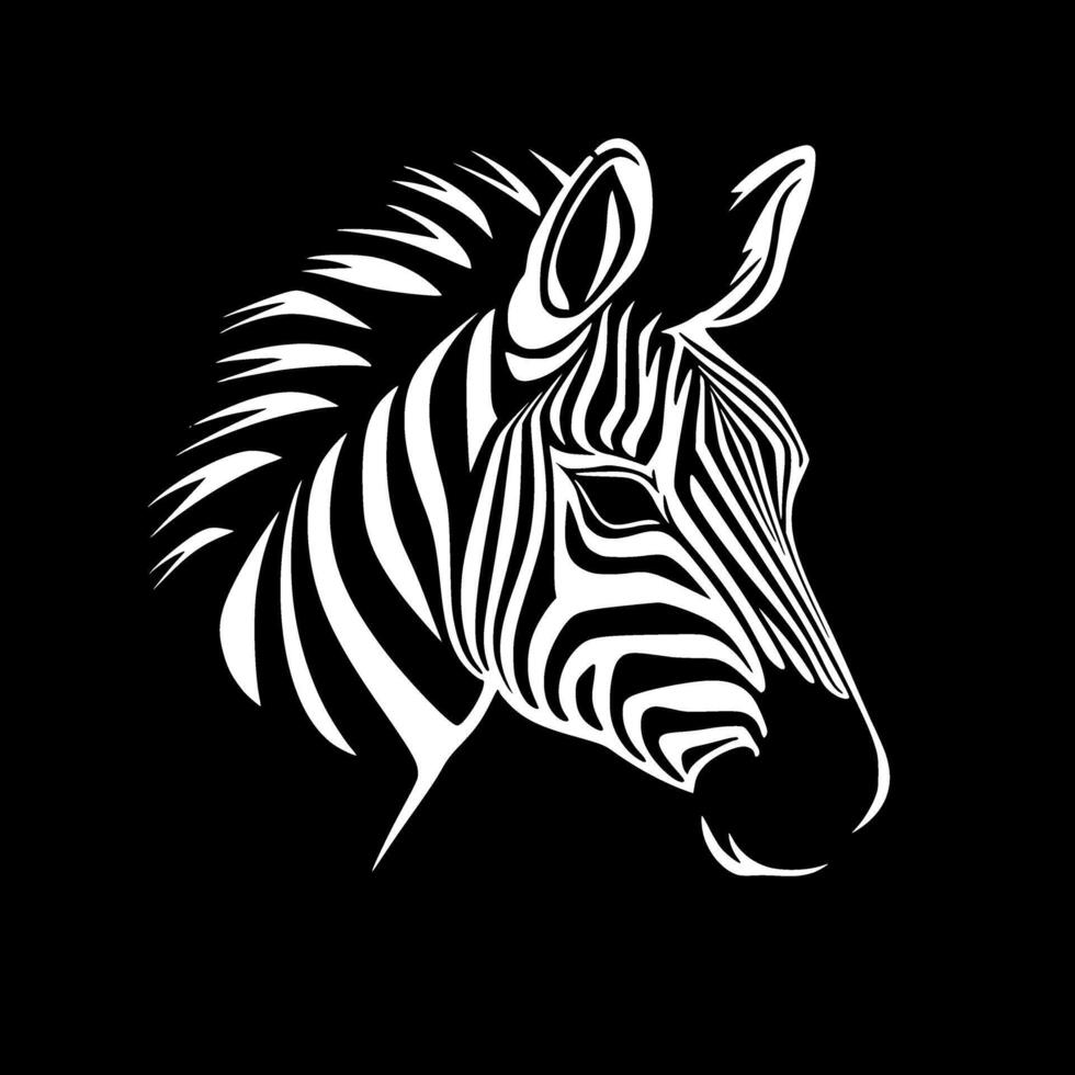 Zebra - High Quality Logo - illustration ideal for T-shirt graphic vector