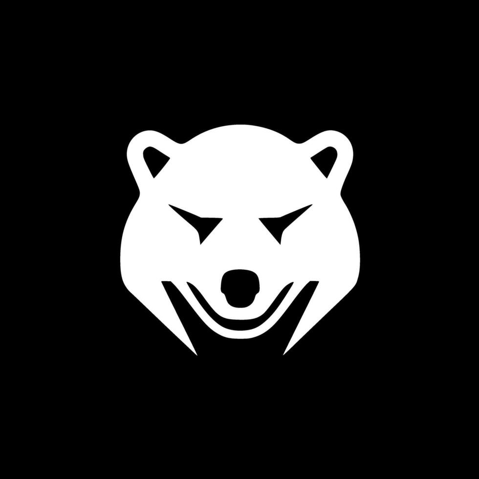 Bear - Minimalist and Flat Logo - illustration vector