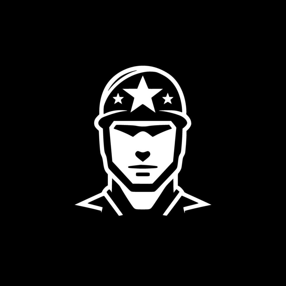 Army - Minimalist and Flat Logo - illustration vector