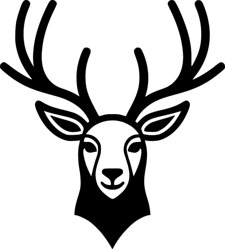 Reindeer - Minimalist and Flat Logo - illustration vector