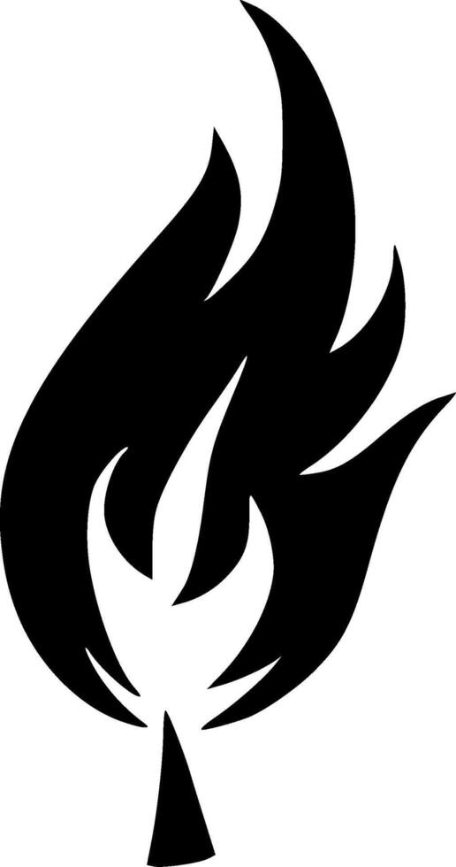 Fire - Minimalist and Flat Logo - illustration vector