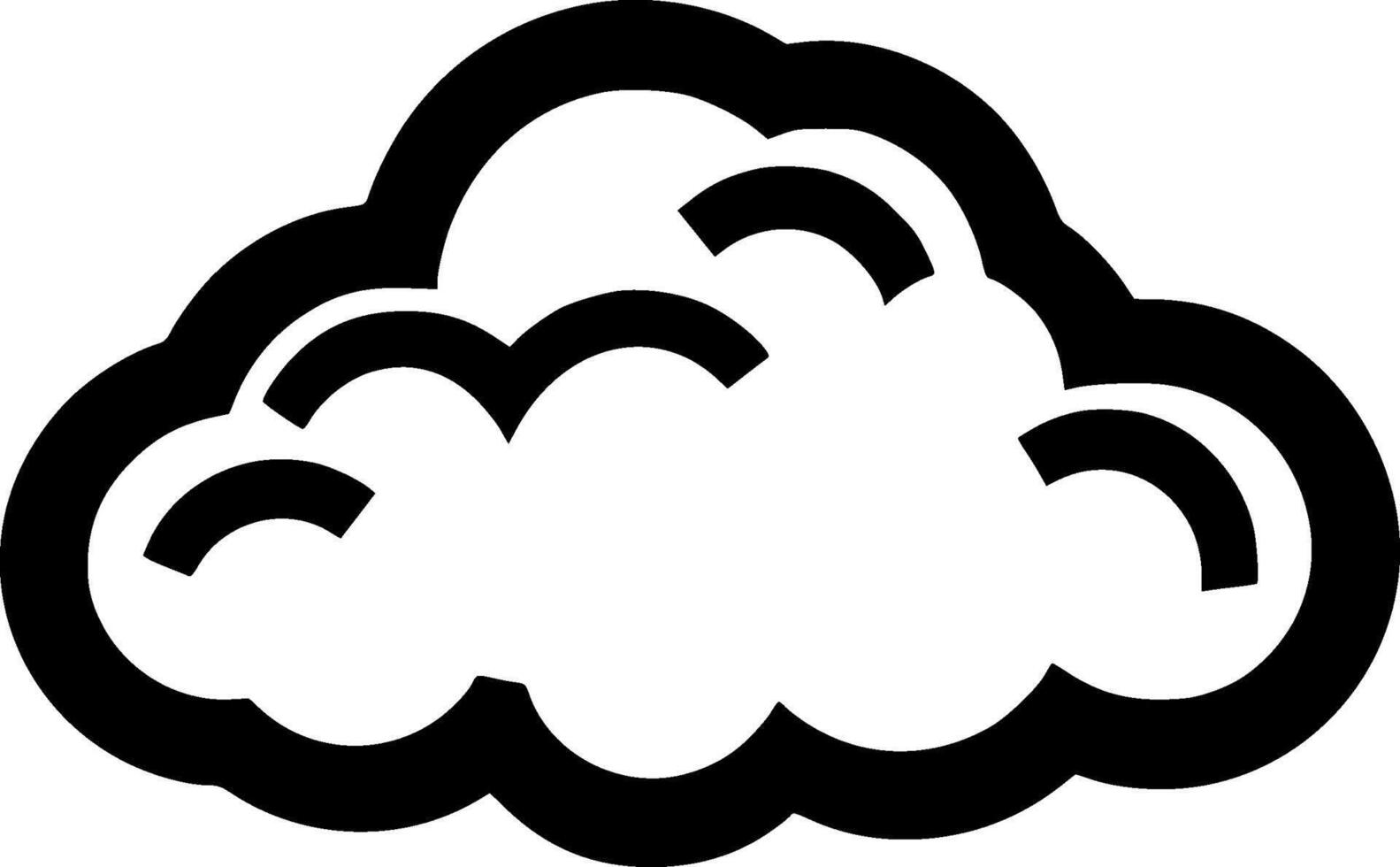 Cloud - Minimalist and Flat Logo - illustration vector
