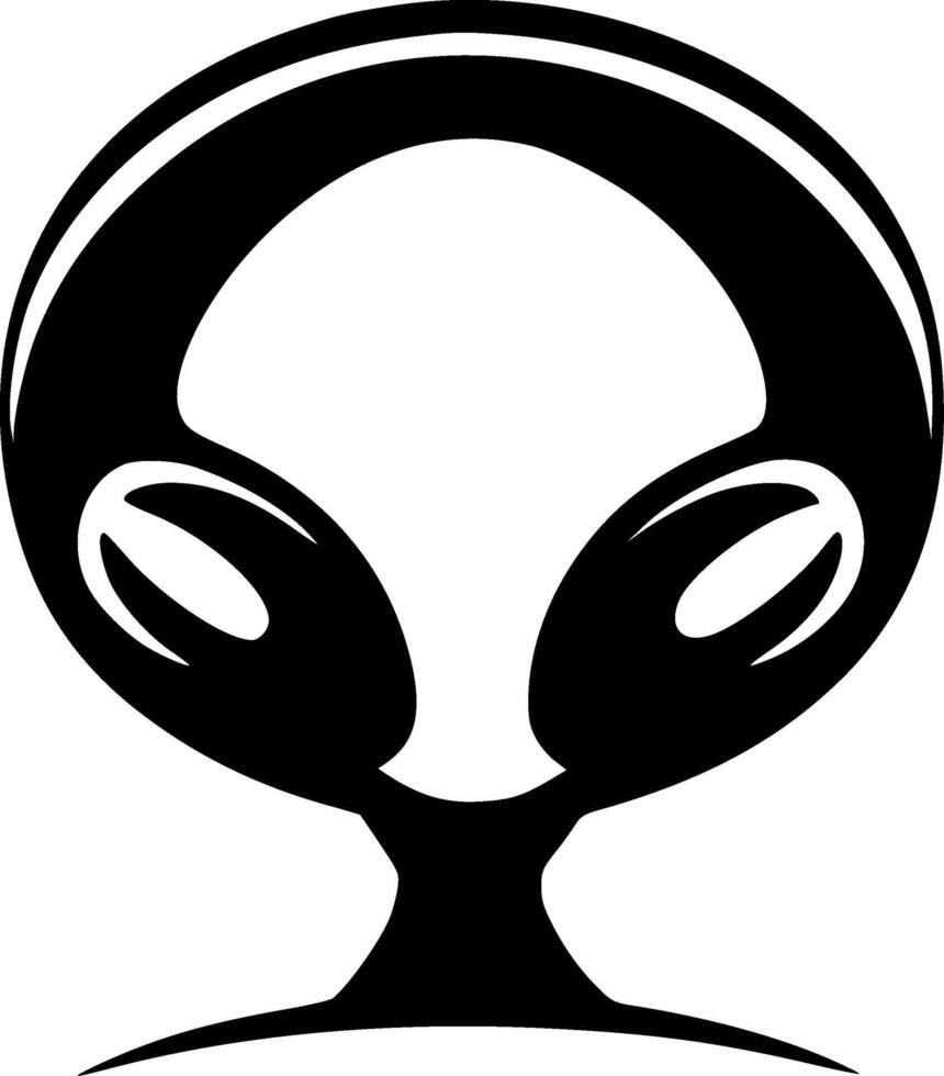 Alien - Minimalist and Flat Logo - illustration vector