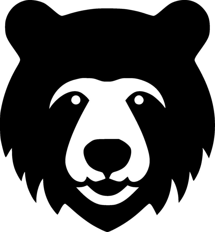 Bear, Minimalist and Simple Silhouette - illustration vector