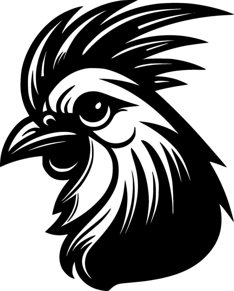 Chicken - Minimalist and Flat Logo - illustration vector