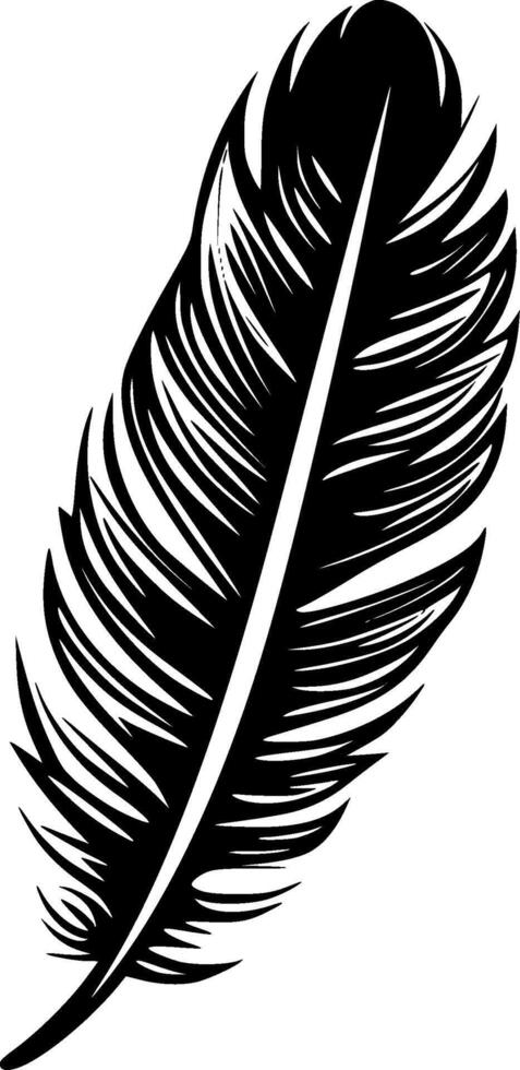 Feather - High Quality Logo - illustration ideal for T-shirt graphic vector