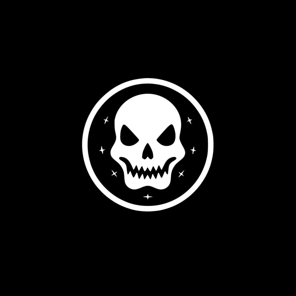 Halloween, Minimalist and Simple Silhouette - illustration vector