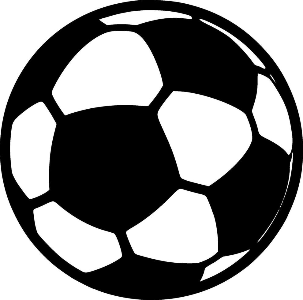 Football, Minimalist and Simple Silhouette - illustration vector