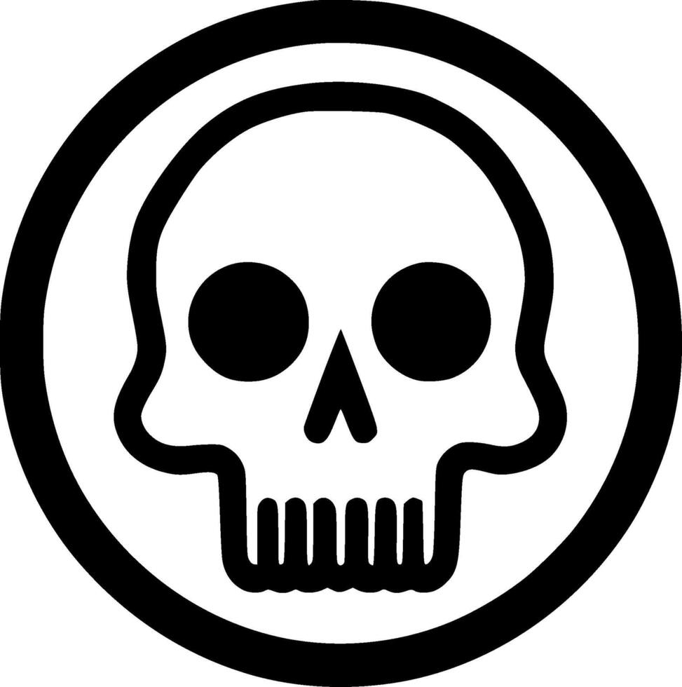 Death, Minimalist and Simple Silhouette - illustration vector