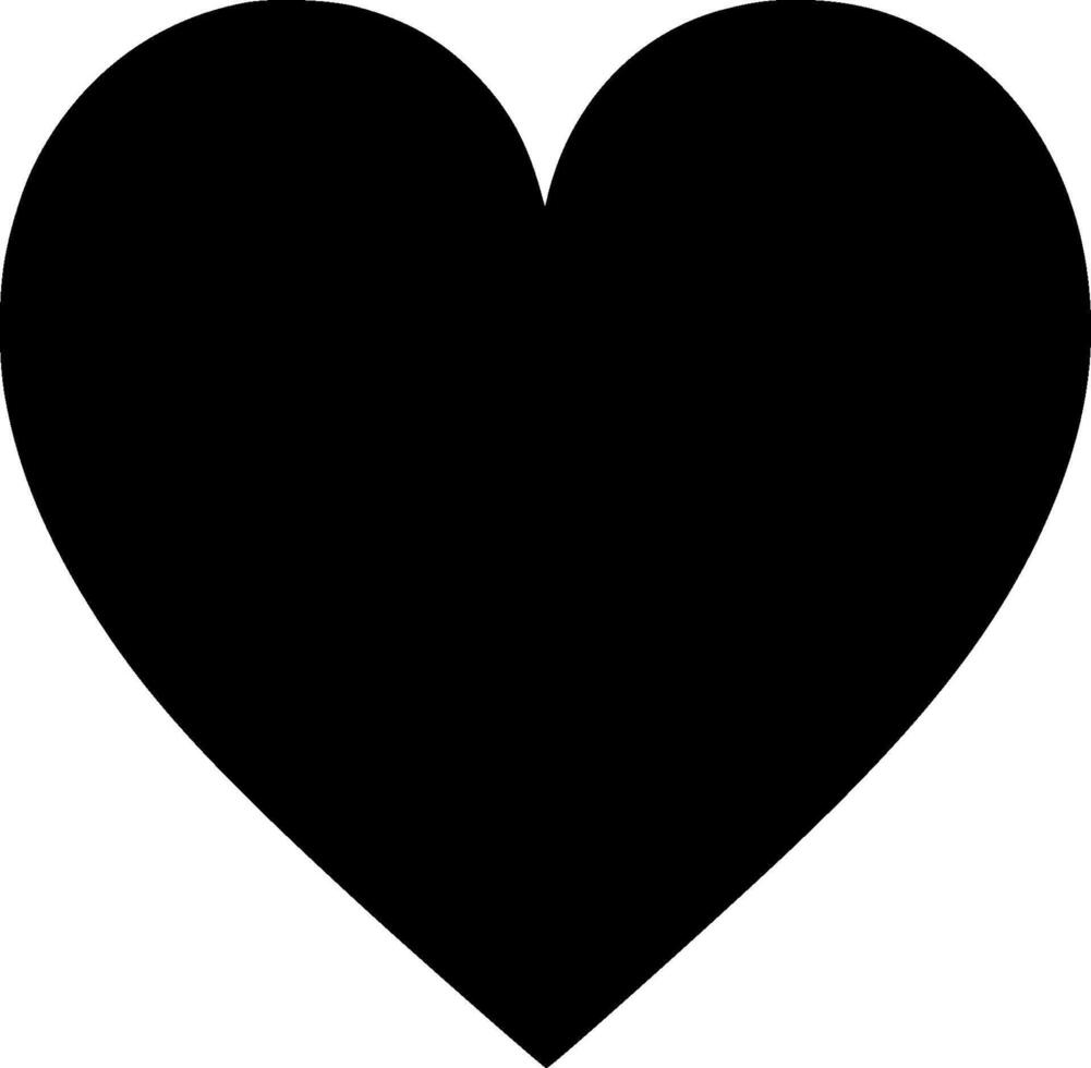 Heart, Minimalist and Simple Silhouette - illustration vector