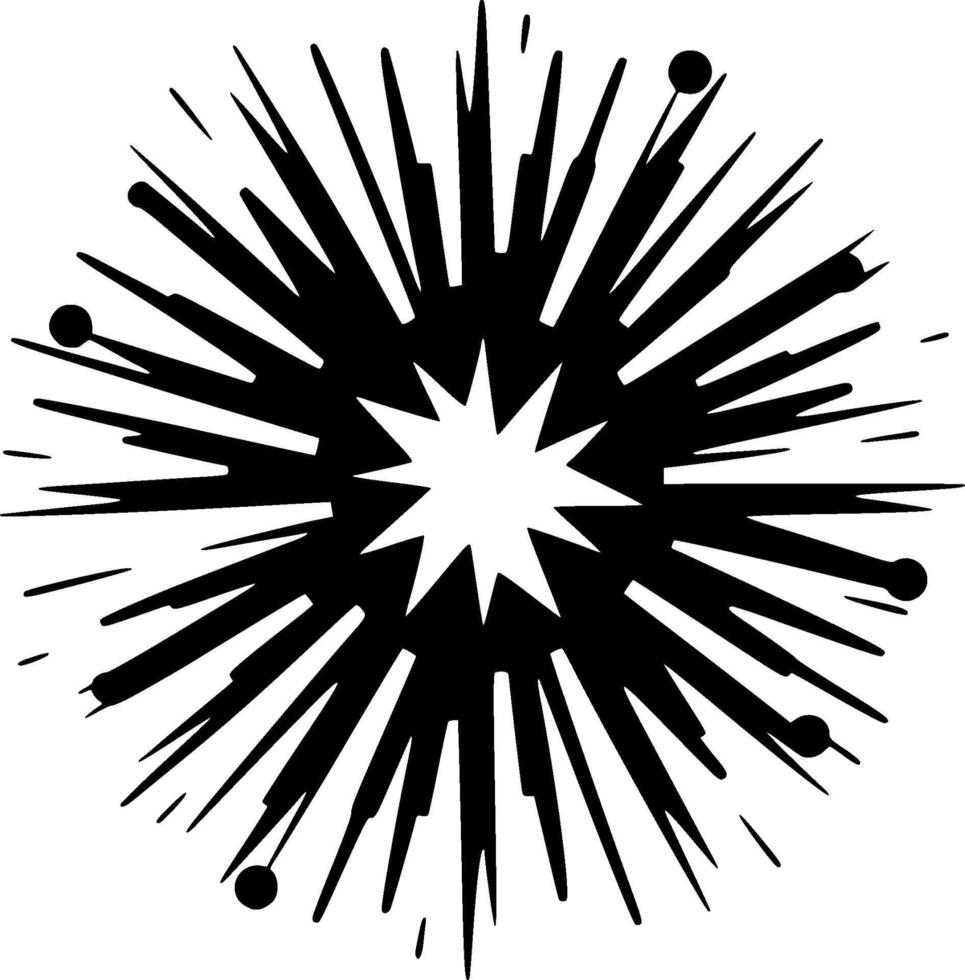 Explosion - Minimalist and Flat Logo - illustration vector