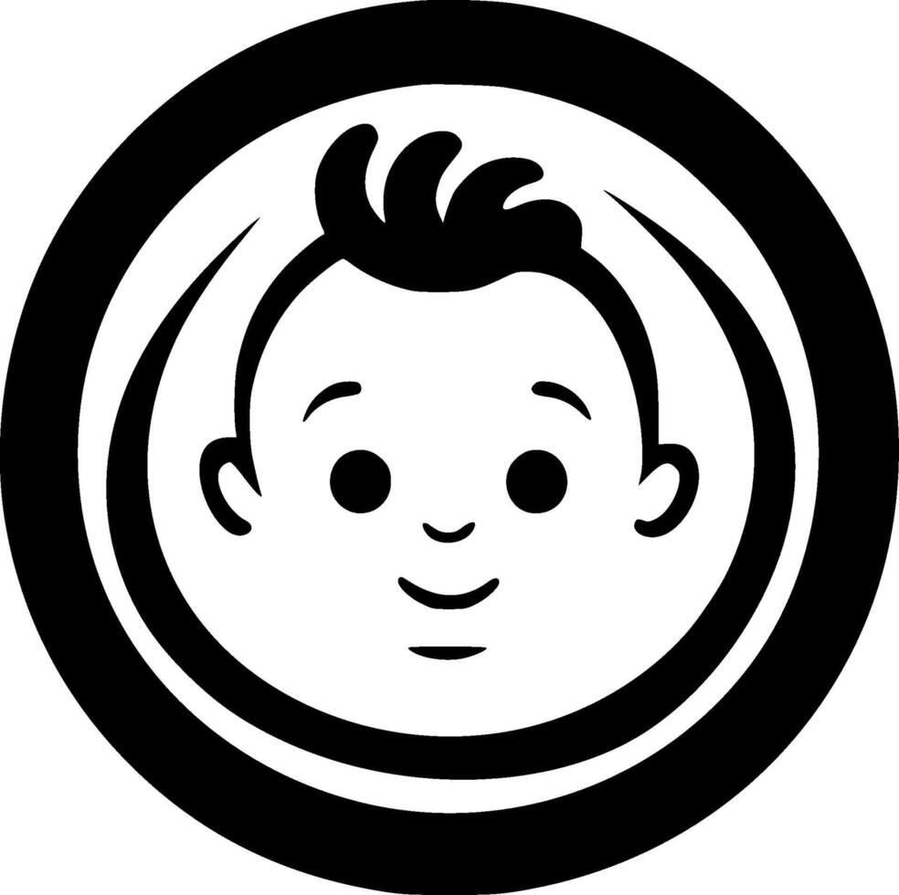 Baby, Minimalist and Simple Silhouette - illustration vector