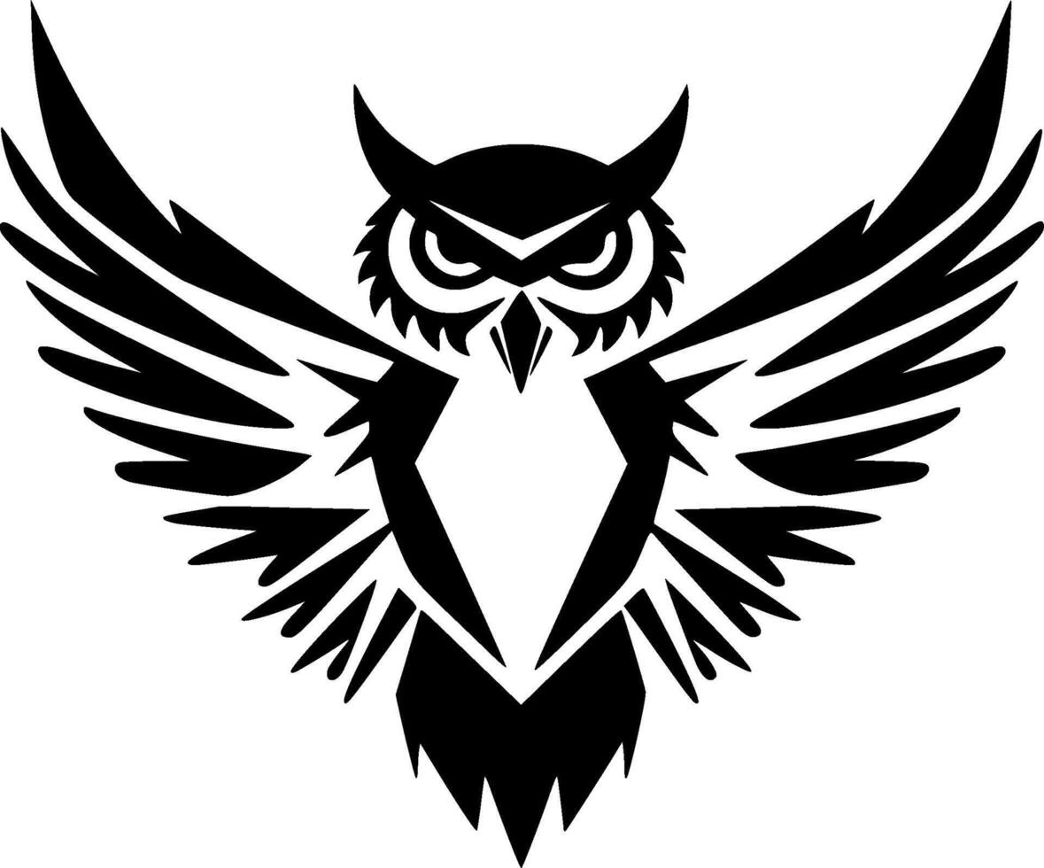 Owl - Minimalist and Flat Logo - illustration vector