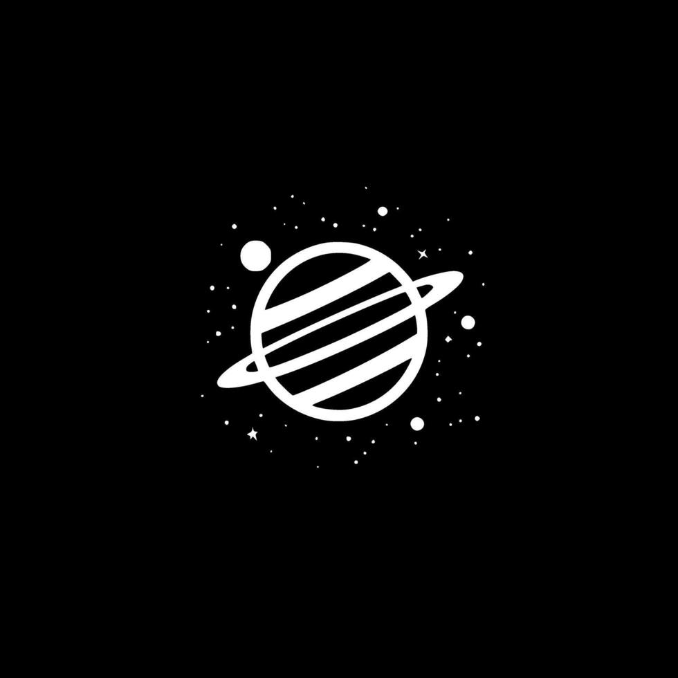 Space - Minimalist and Flat Logo - illustration vector
