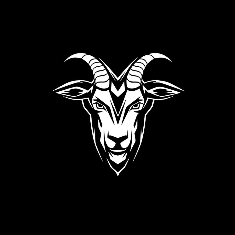 Goat, Minimalist and Simple Silhouette - illustration vector