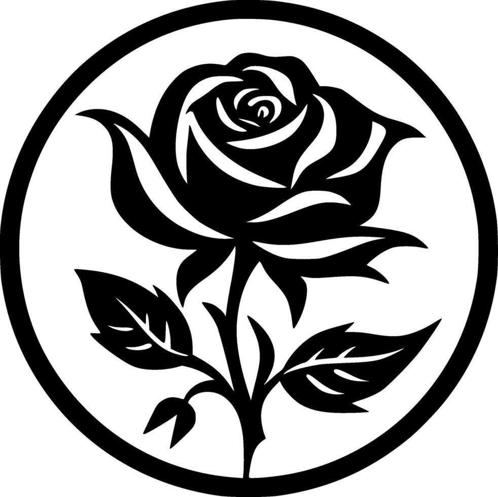 Flower - Minimalist and Flat Logo - illustration vector