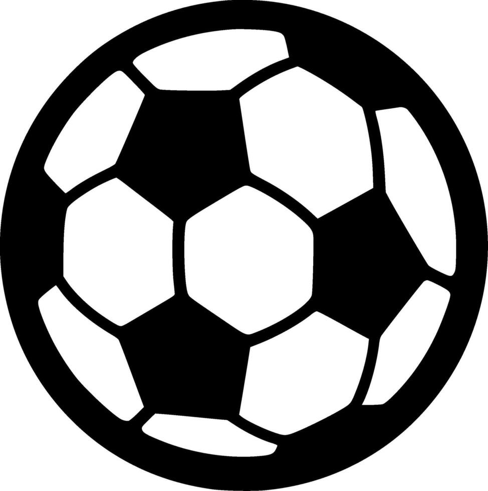 Football, Minimalist and Simple Silhouette - illustration vector