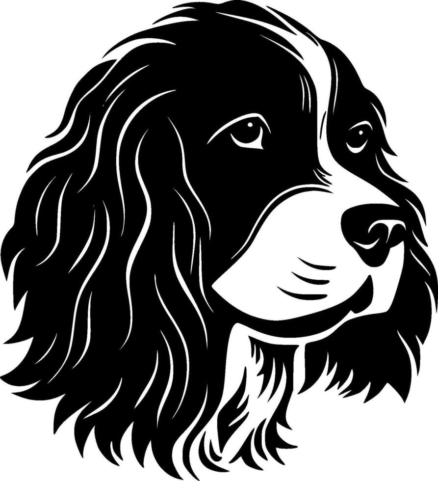 Dog, Minimalist and Simple Silhouette - illustration vector