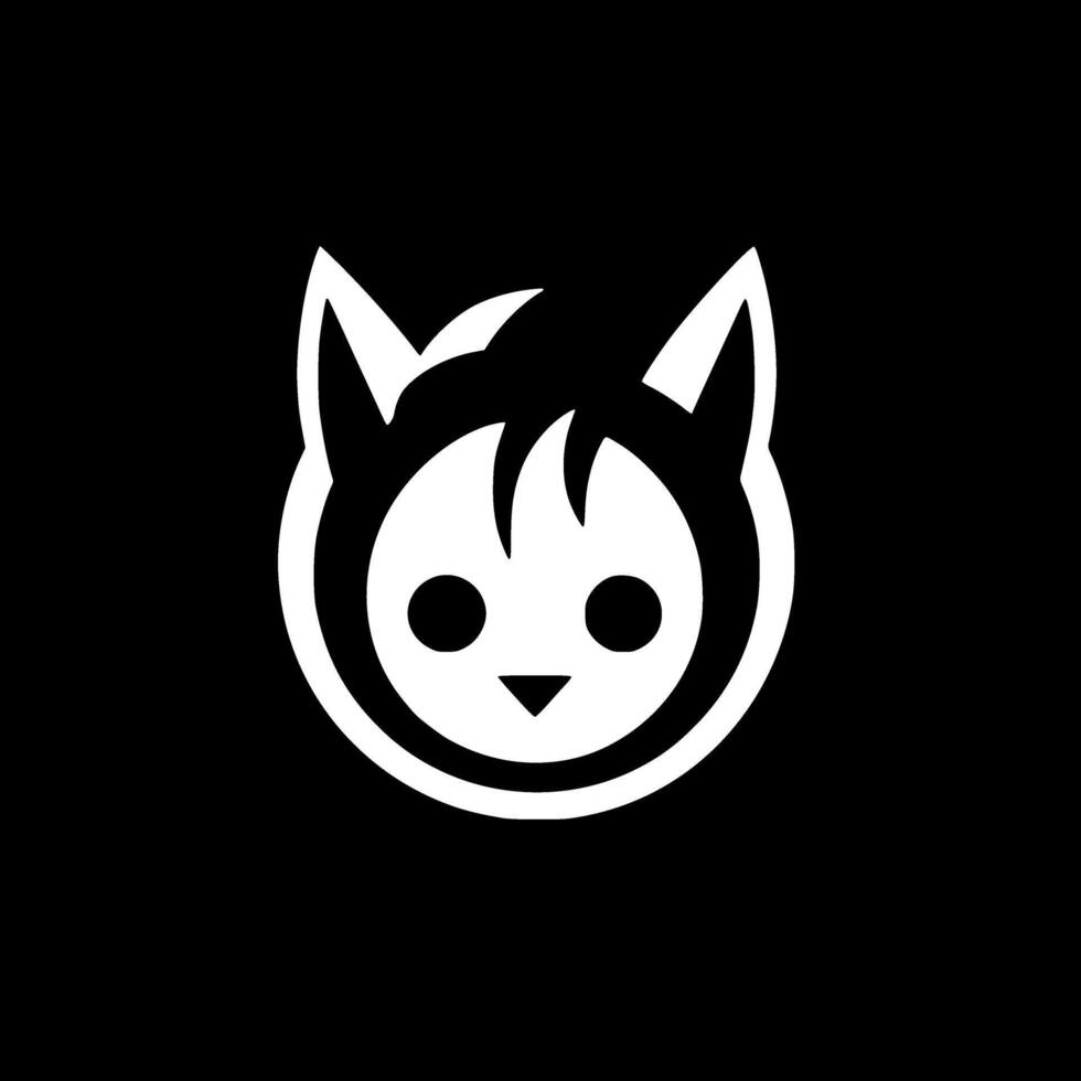Cat - Minimalist and Flat Logo - illustration vector
