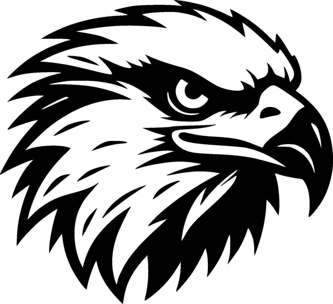 Eagle, Minimalist and Simple Silhouette - illustration vector