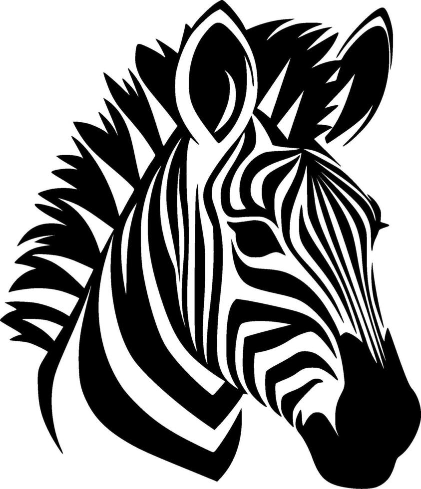 Zebra - High Quality Logo - illustration ideal for T-shirt graphic vector