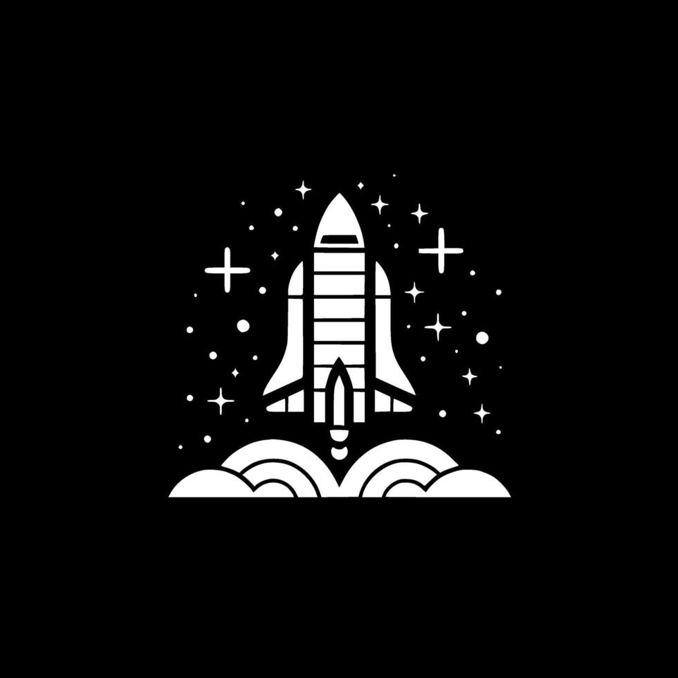 Space, Minimalist and Simple Silhouette - illustration vector
