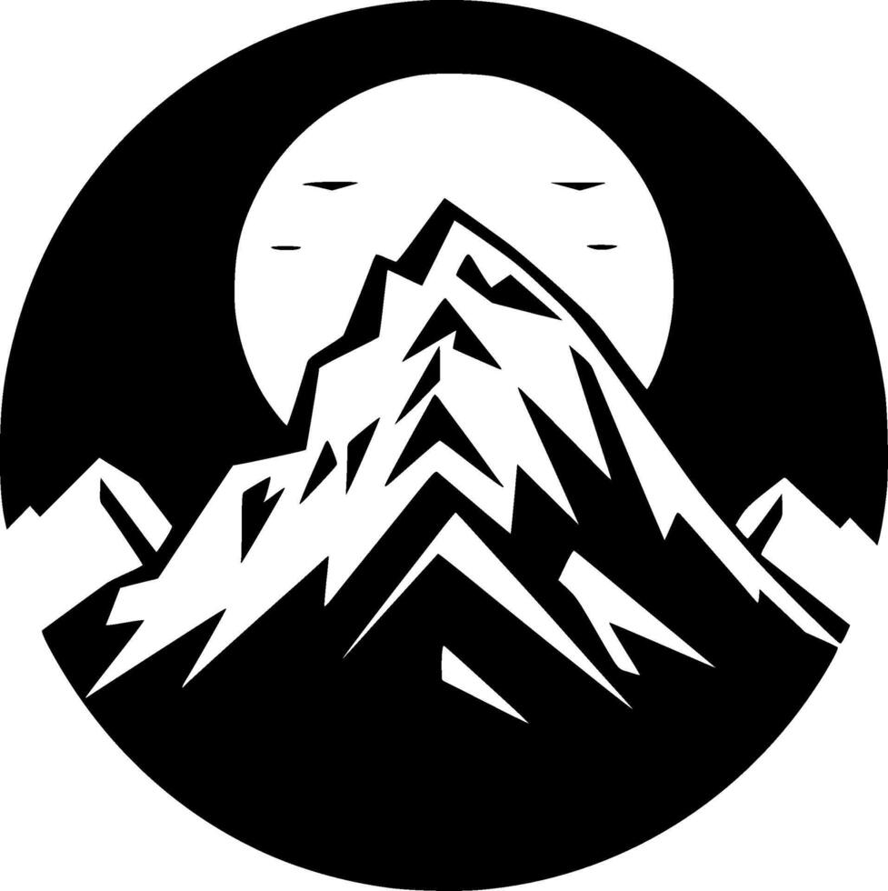 Mountains, Minimalist and Simple Silhouette - illustration vector