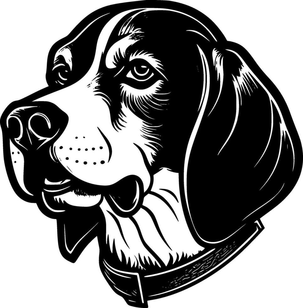 Beagle - Minimalist and Flat Logo - illustration vector