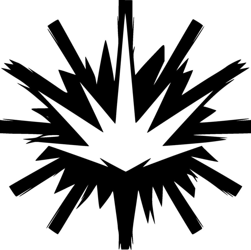 Explosion - Minimalist and Flat Logo - illustration vector