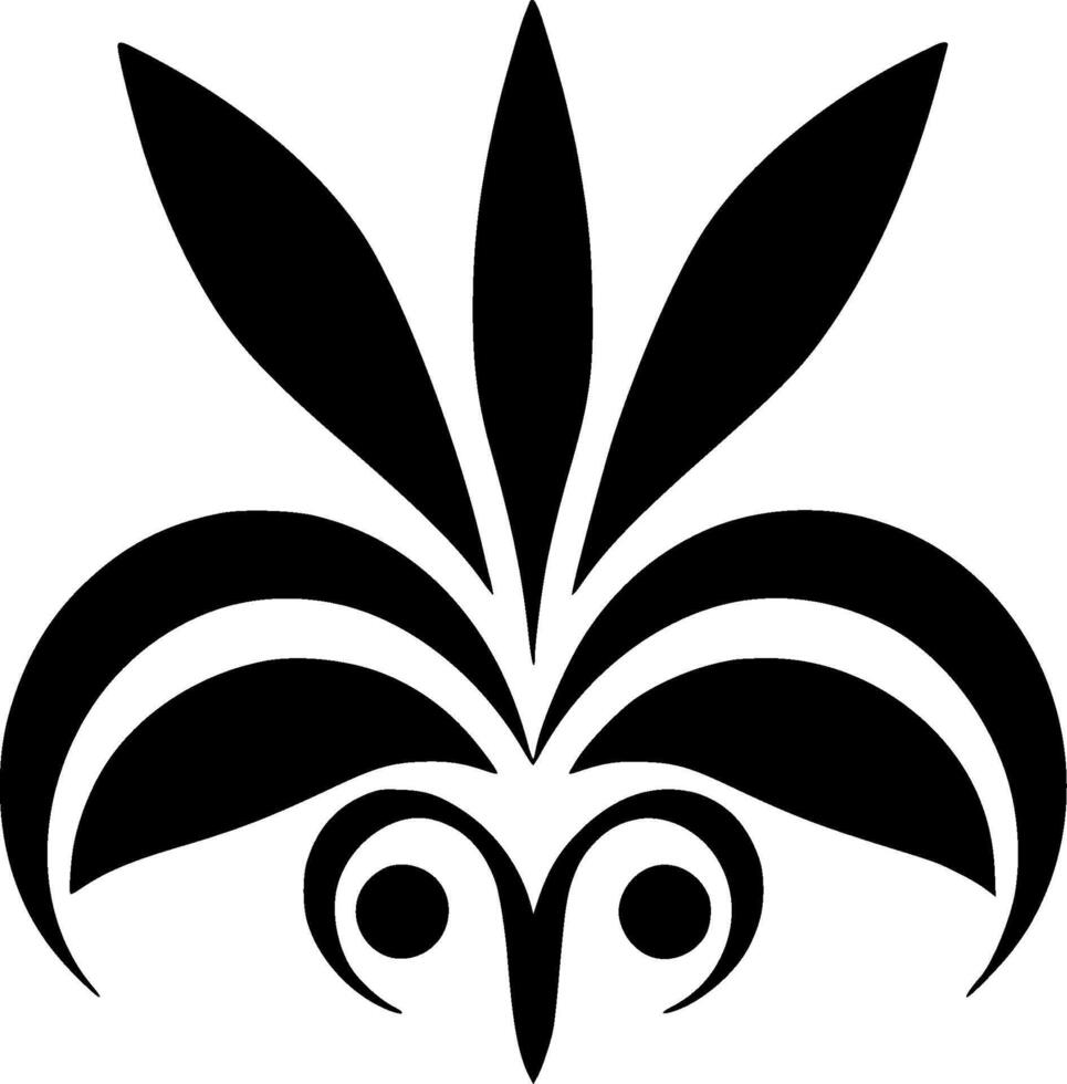 Flower, Minimalist and Simple Silhouette - illustration vector