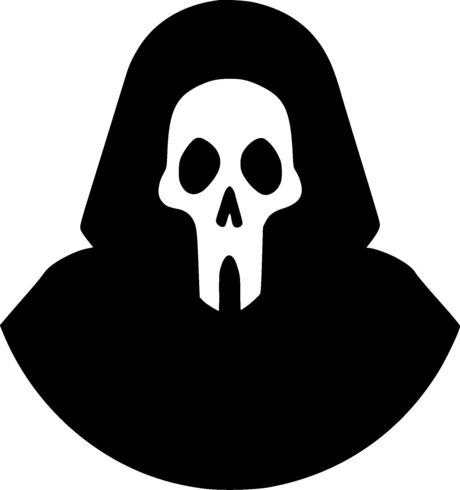 Death, Minimalist and Simple Silhouette - illustration vector