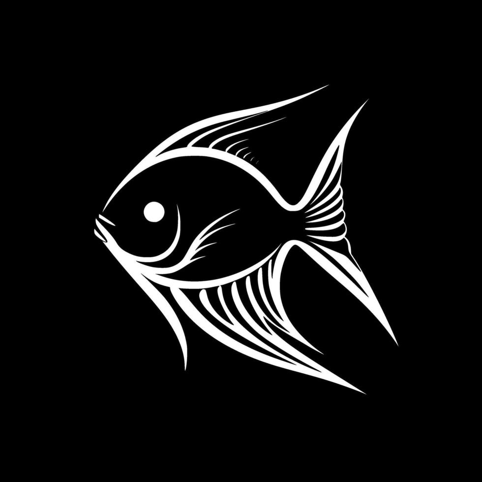 Angelfish - Minimalist and Flat Logo - illustration vector