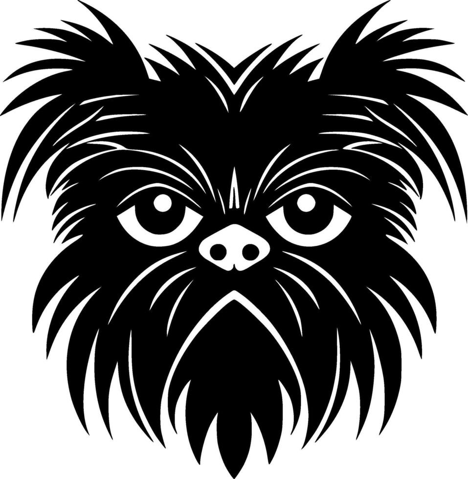 Affenpinscher - Minimalist and Flat Logo - illustration vector
