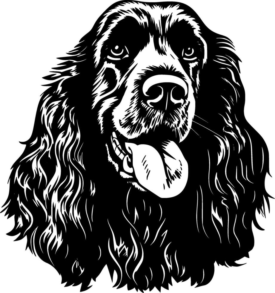 Cocker Spaniel - Minimalist and Flat Logo - illustration vector