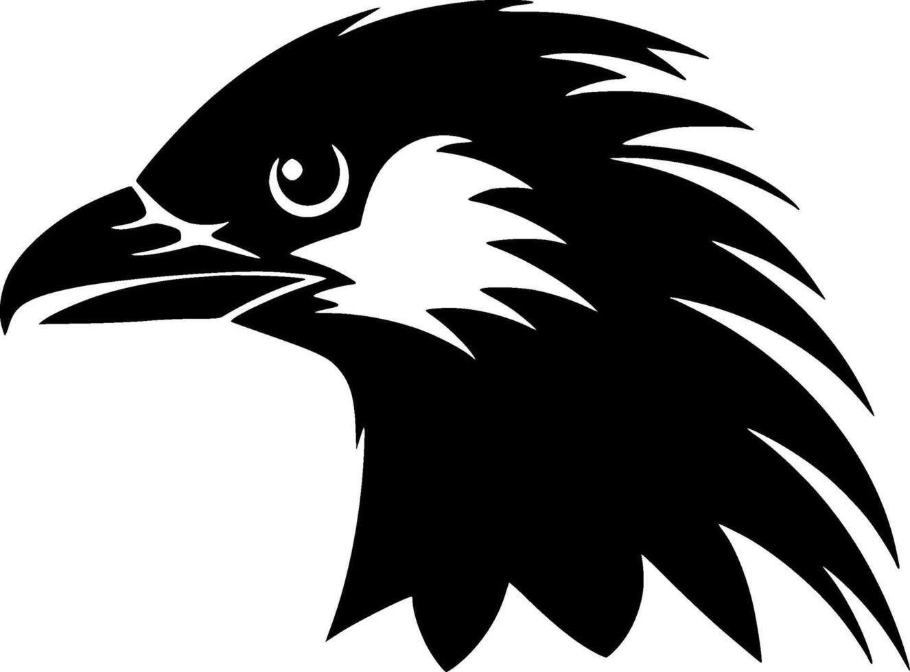 Petrel - Black and White Isolated Icon - illustration vector