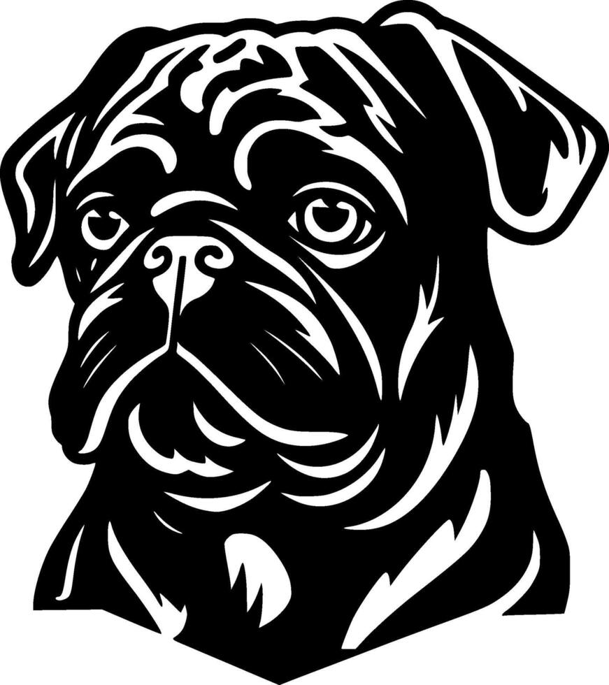 Pug - Minimalist and Flat Logo - illustration vector