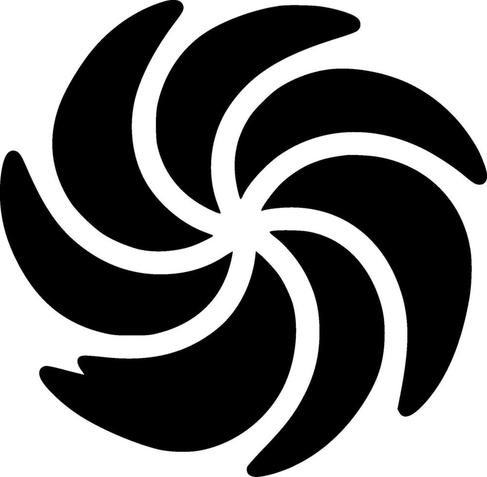 Wind Spinner - Minimalist and Flat Logo - illustration vector