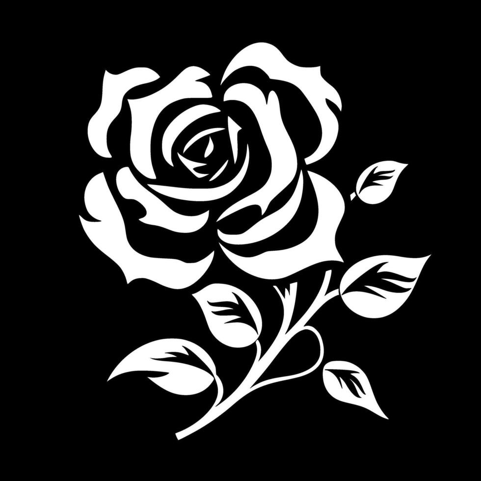 Flower, Minimalist and Simple Silhouette - illustration vector