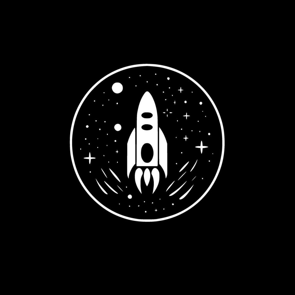 Space, Minimalist and Simple Silhouette - illustration vector